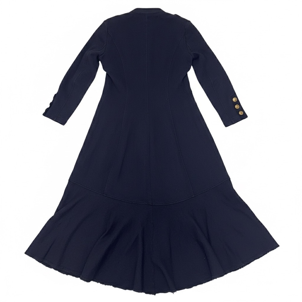 Rare Denim & Supply Ralph Lauren Cotton Military Officer Coat Peplum Jacket L - Picture 4 of 16